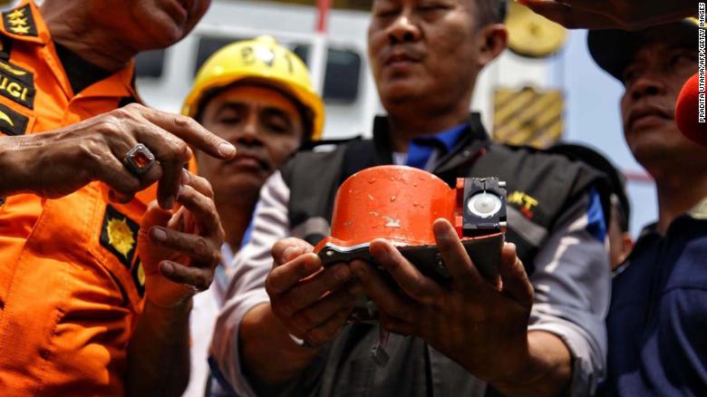 The &quot;black box&quot; is recovered from the ill-fated Lion Air flight.