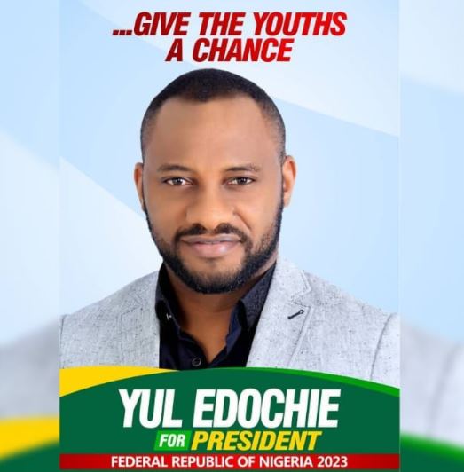 Yul Edochie Begs As He Shares Presidential Campaign Poster For 2023