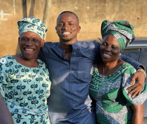 Davido's Former PA, Aloma shows off his mother