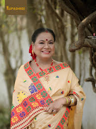 Well-known Assamese actress Chetana Das Baidew wearing Rupashree's Assamese  jewellery with timeless elegance. A beautiful blend of culture and charm.  📍 Locations: Ganeshguri | Zoo Road | Jayanagar | Beltola Survey (near