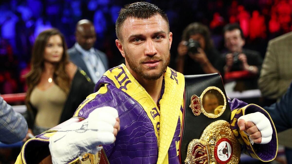 WBC offers Vasiliy Lomachenko a chance to win third lightweight belt - Los  Angeles Times