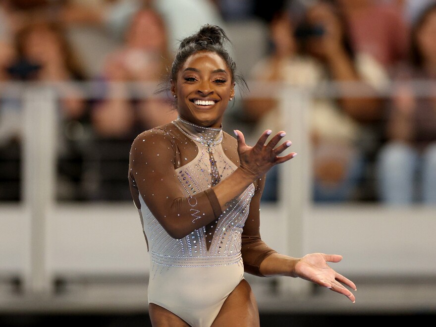 With the Olympics fast approaching, gymnast Simone Biles already looks  dominant | KGOU - Oklahoma's NPR Source